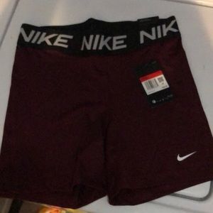Nike pro shorts Maroon